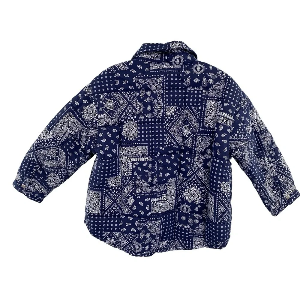 Claudine Kids Blue Paisley Bandanna Jacket